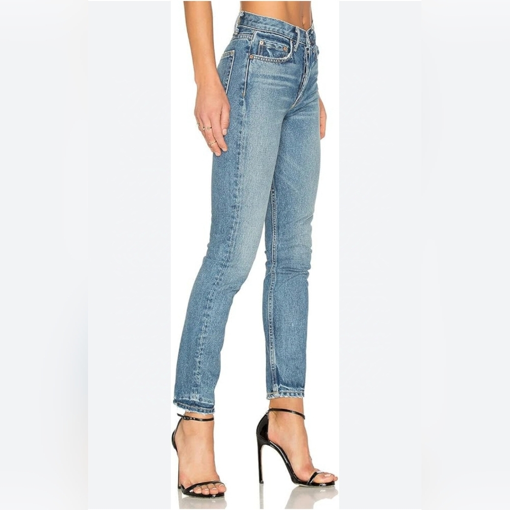 Grlfrnd Karolina High Rise Straight Crop in The Valley Size 25